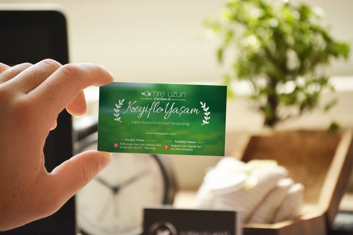 Dietitian Emre Uzun business card design