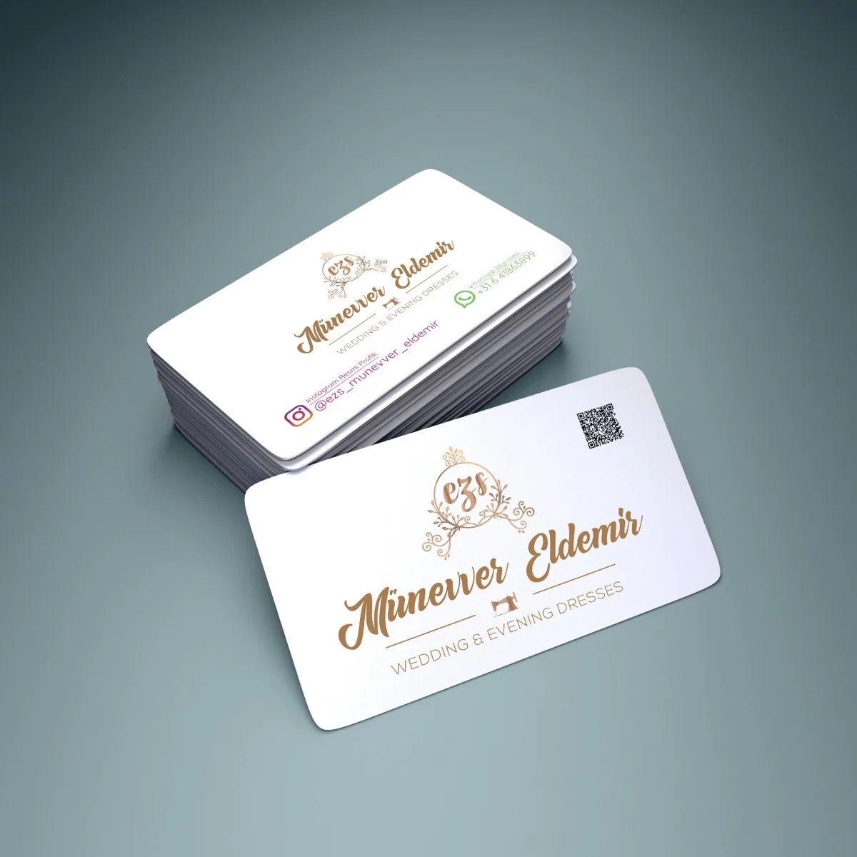 Münevver Eldemir business card design